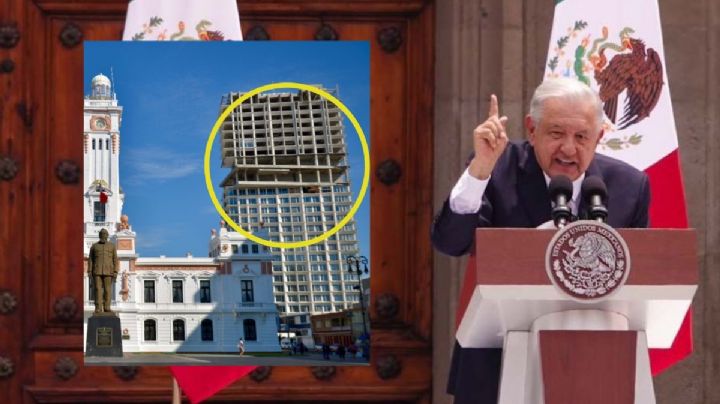 En último informe, AMLO arremete por construcción de la Torre Centro en Veracruz