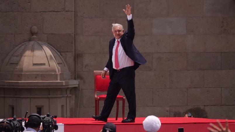 López Obrador, en su último informe desde el Zócalo capitalino