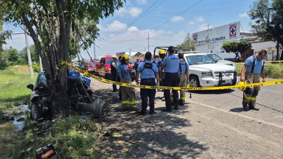 El incidente ocurrió minutos después del mediodía, en la carretera León-Cuerámaro, cerca del entronque a La Esmeralda, por lo que los conductores que se percataron de lo ocurrido, alertaron a las autoridades.