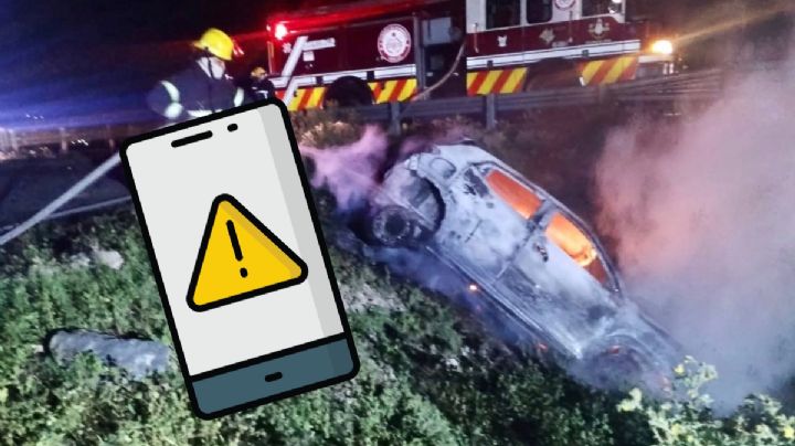 Pachuca-Tulancingo: Se incendia auto a la altura de Epazoyucan