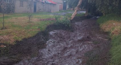 Se desborda río en Amecameca