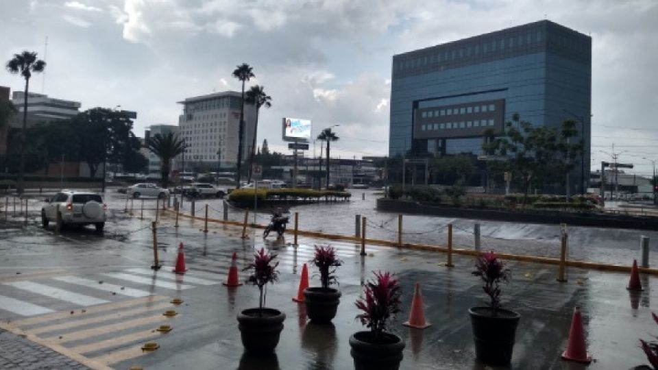 La lluvia de ayer por la tarde en León.