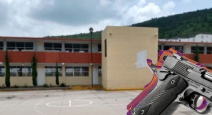 Alumno lleva arma a escuela de Hidalgo y la presume; esto pasó