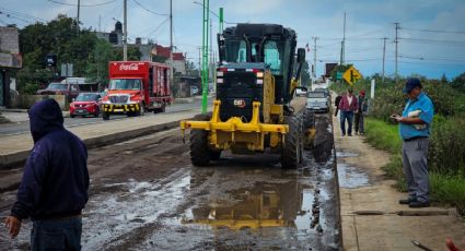 Alcaldesa reconoce que no hay dinero para bachear vialidades de Tulancingo