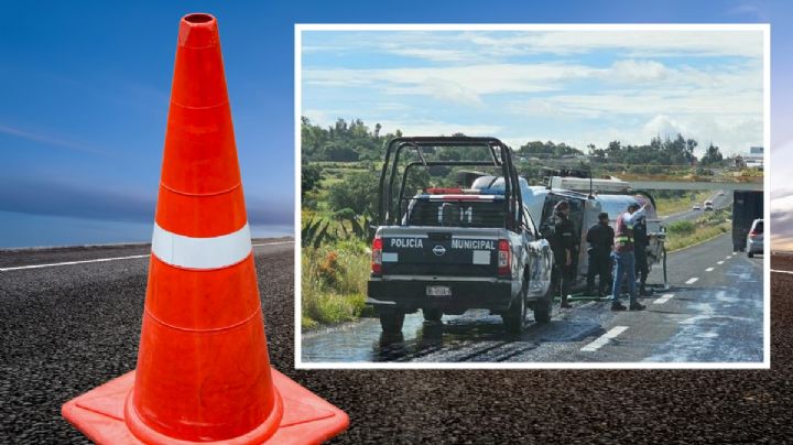 Carretera Pachuca-Ciudad Sahagún: Vuelca pipa con agua a la altura de Zempoala