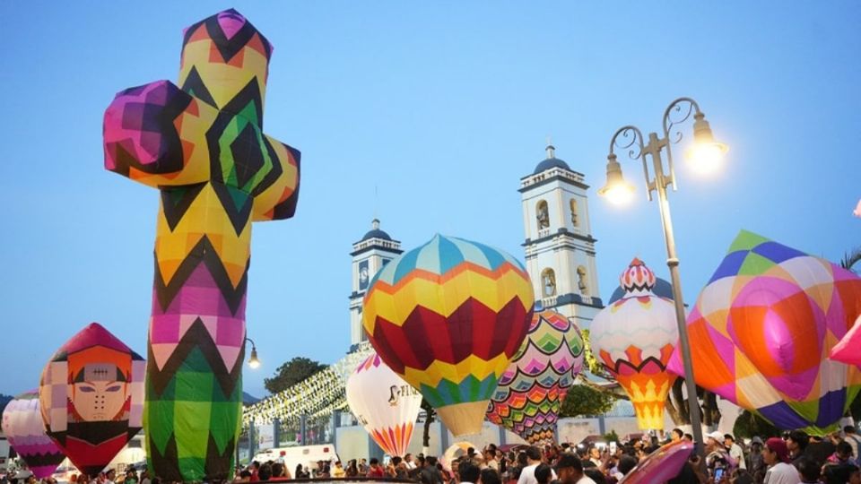 Festival Internacional del Globo en San Andrés Tuxtla