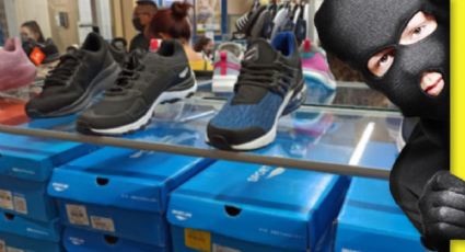 Curioso ladrón cambia zapatos viejos por unos nuevos en Coppel; así pasó