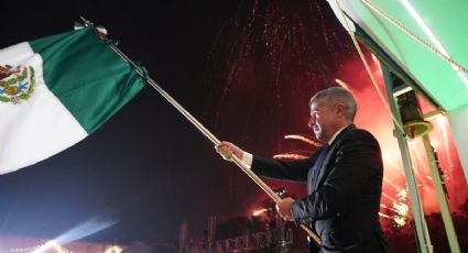 Tabe encabeza ceremonia del Grito de Independencia en la Miguel Hidalgo