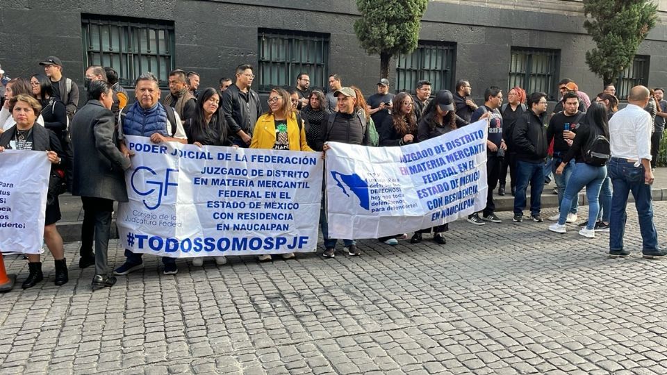 Los trabajadores del Poder Judicial retomaron sus protestas en la Suprema Corte.