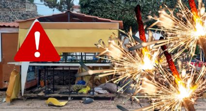 Explosión de pirotecnia en Ajacuba deja 2 personas lesionadas I Fotos