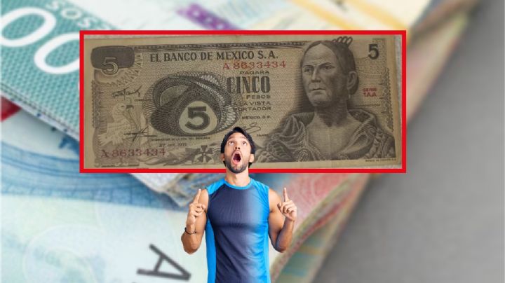 Así es el billete de 5 que te daría 100,000 pesos; comprará el disfraz de Día de Muertos