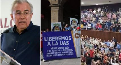 ¡Fuera Rocha! Protesta la UAS por dictamen de su Ley Orgánica