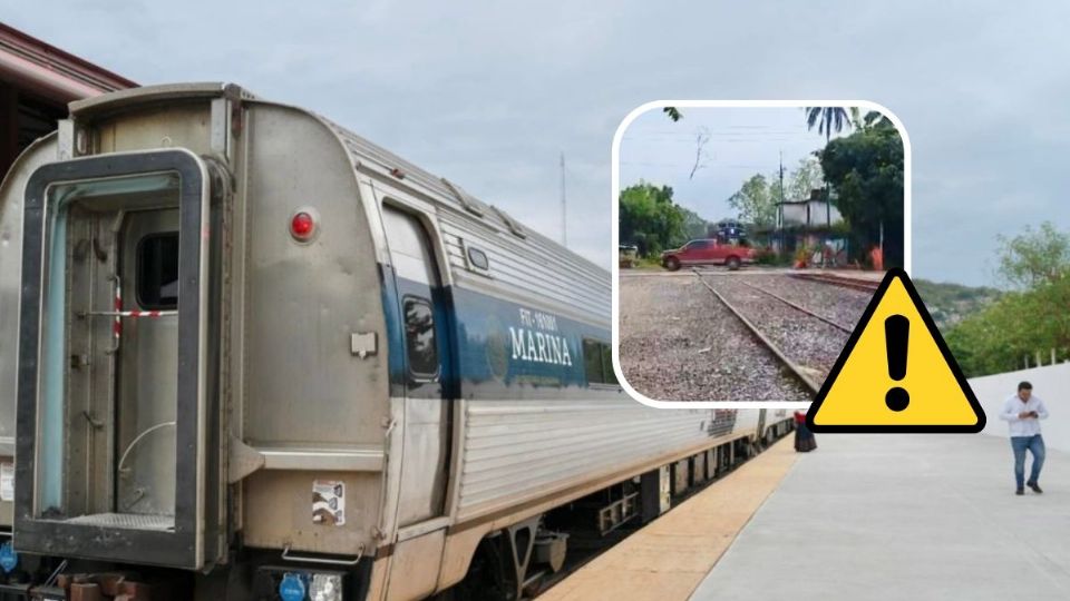 Camioneta en la que viajaba casi fue impactada por el tren