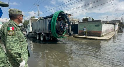 Inicia construcción de colector provisional que aliviaría inundaciones en Chalco