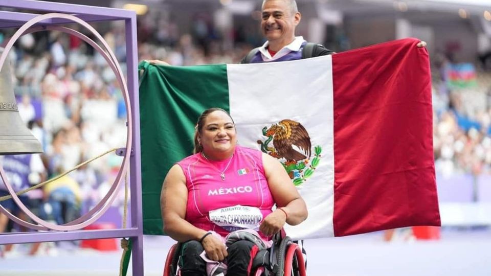 La atleta mexiquense fue la única de las siete competidoras que pudo superar la barrera de los ocho metros.