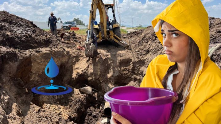 Desabasto de agua en estas zonas de Pachuca por rehabilitación del acueducto Téllez