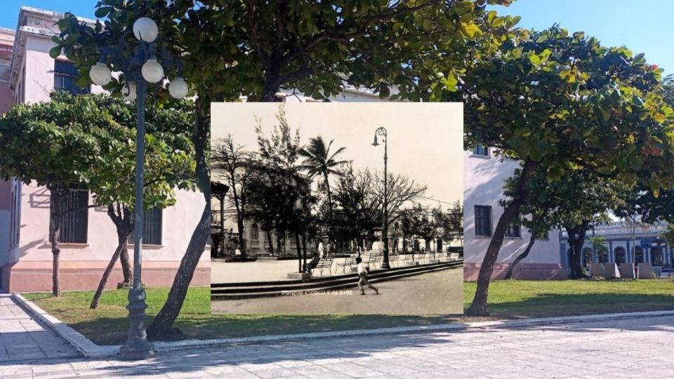 Es la segunda plaza más antigua de Veracruz