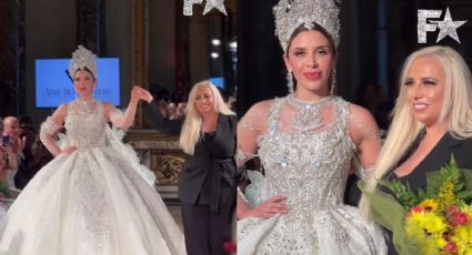 Emma Coronel debuta en la Semana de la Moda de Milán; lució un vestido de novia de ensueño