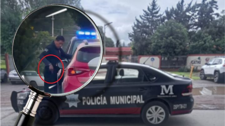 Captan a policía municipal recibiendo soborno para no infraccionar; así guardó el dinero | VIDEO