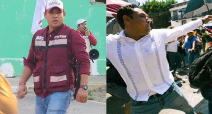 ¿Quién es el trabajador de Cuitláhuac que lanzó botellas en evento de AMLO en Veracruz?