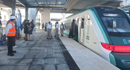 Suspenden viajes del Tren Maya por la tormenta tropical Helene en Quintana Roo