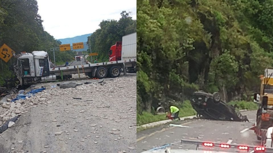 Tráiler choca contra vehículo en Cumbres de Maltrata; esto sabemos