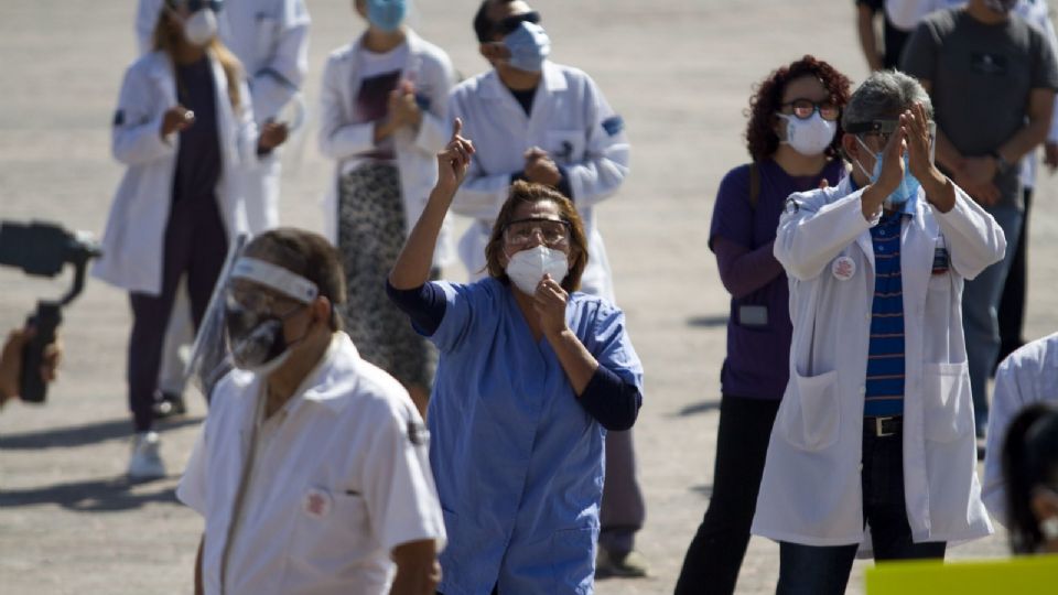 Manifestación de Médicos en NL