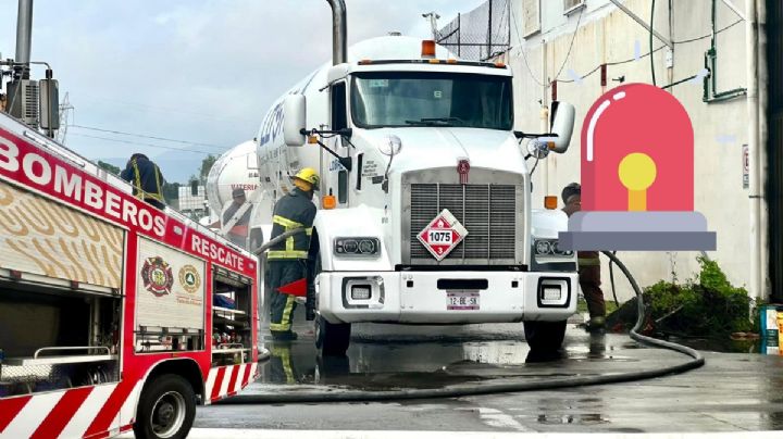 Alerta por fuga de gas en pipa, desalojan familias y cierran carretera; así la situación en Tula