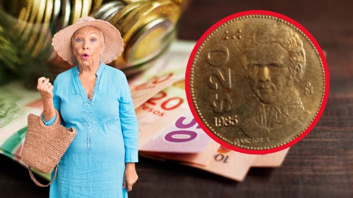 Así es la moneda de 20 única en su tipo que vale casi 8,000 pesos; podría ser tu aguinaldo extra
