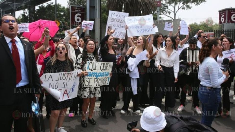 Protestas contra la reforma judicial que se discute en la Cámara de Diputados