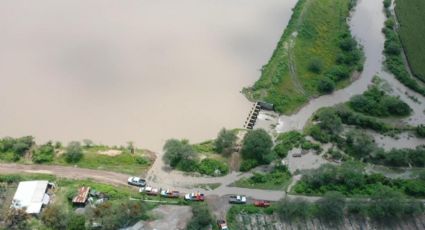 Se desborda presa en Guanajuato por fuertes lluvias