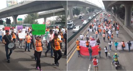 Reforma judicial: Trabajadores del PJF colapsan vialidades en Edomex