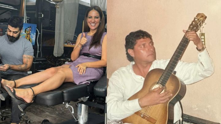 Libia Dennise se hace un tatuaje de su padre antes de asumir la gubernatura