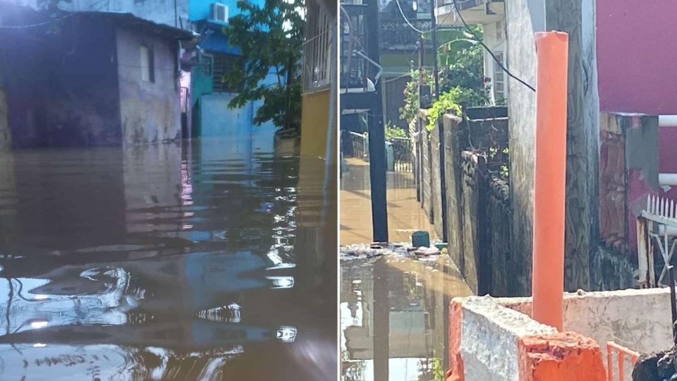 Colonias de Agua Dulce amanece bajo el agua tras lluvias hoy 6 de septiembre