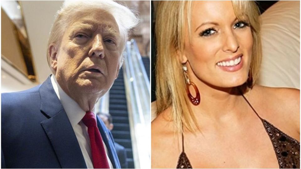 Donald Trump y Stormy Daniels.