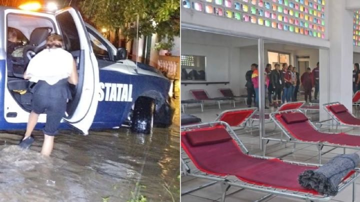 Se desborda río en Agua Dulce; te compartimos la ubicación de 4 albergues