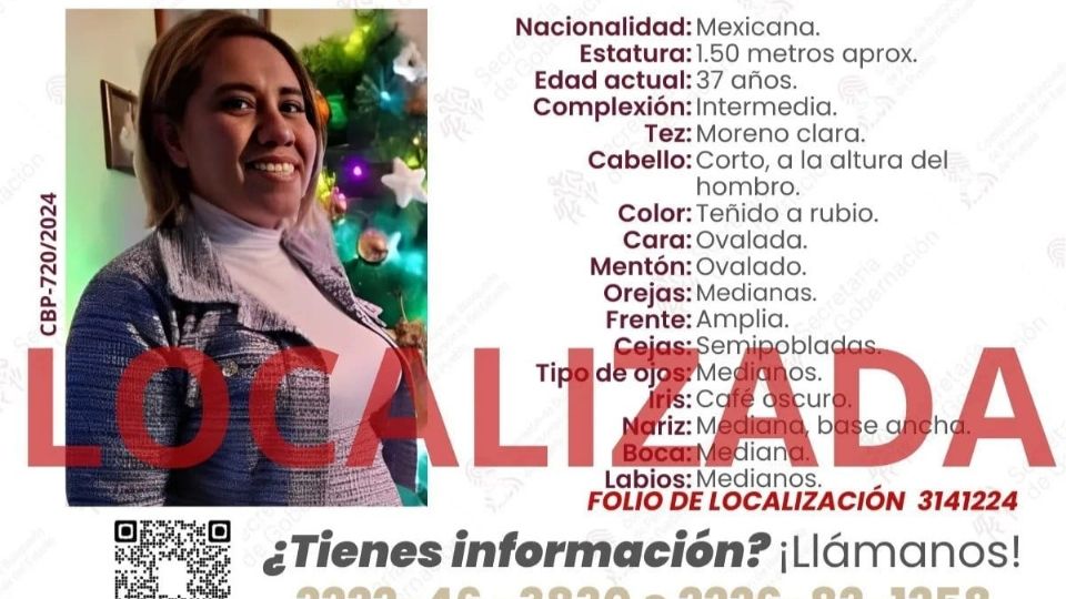 Tras la noticia de la localización el Gobierno de Puebla informó que, gracias a varios ejercicios de investigación, finalmente se había dado con el paradero de la activista