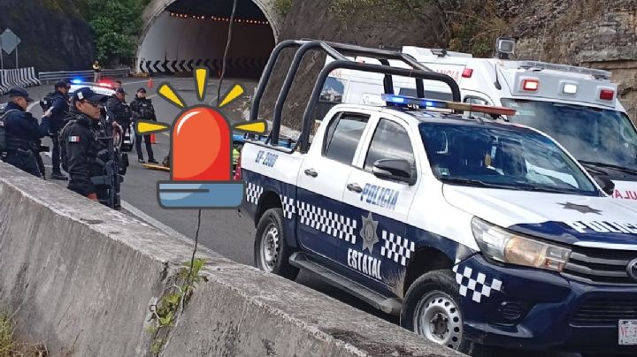 Pareja de motociclistas se accidenta en las Cumbres de Maltrata; uno fue lesionado de gravedad