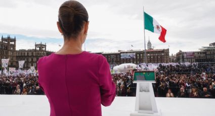 En el Zócalo Sheinbaum celebra 100 días de gobierno