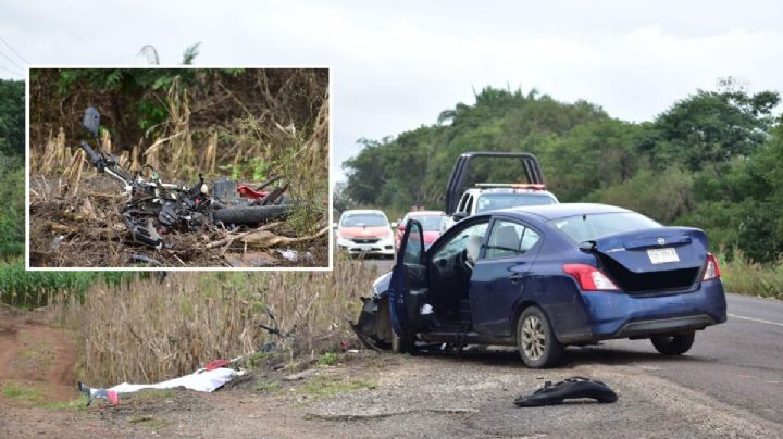 Muere policía municipal de Oluta en accidente al sur de Veracruz; hay otro herido