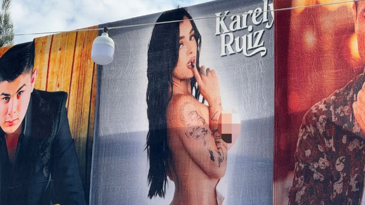 Cobijas de Karely Ruíz desnuda en venta en la Feria de León 2025