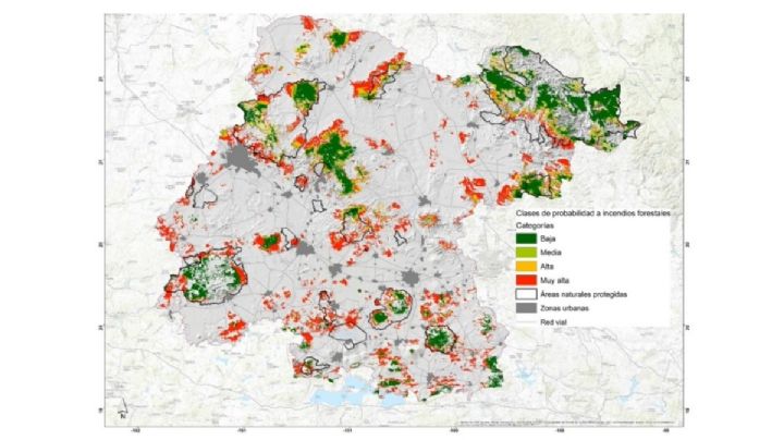 Mapa de incendios en Guanajuato: todas estas manchas rojas son alertas de alto riesgo