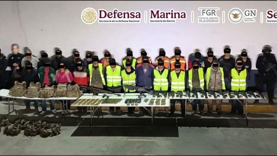 Operativo en sur de NL; detienen a 27 tras violencia el fin de semana