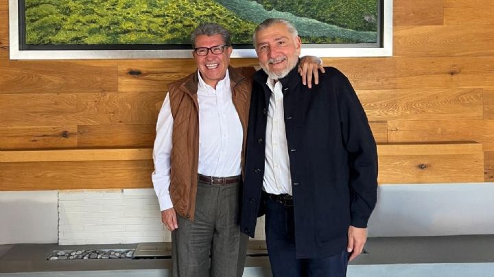 El abrazo entre Adán Augusto López y Ricardo Monreal