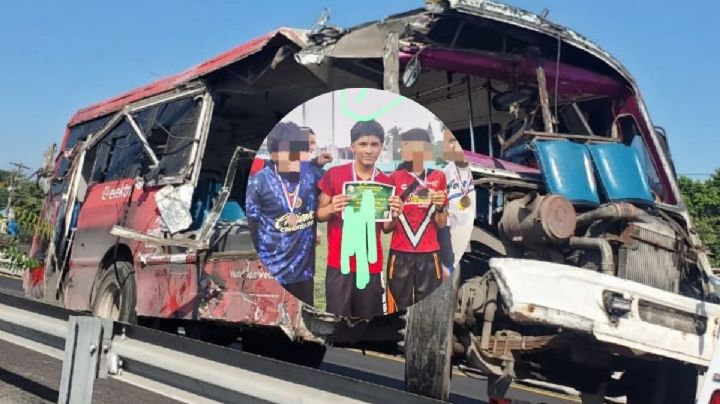 “Anoche ganó un trofeo, hoy lucha por su vida”: Brandon, menor herido en choque de camión en Veracruz