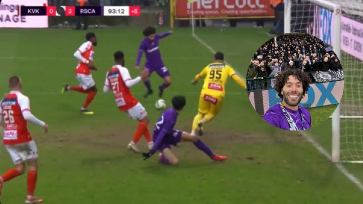 "El Chino" Huerta debuta con golazo y victoria con el Anderlecht, y se gana a la afición