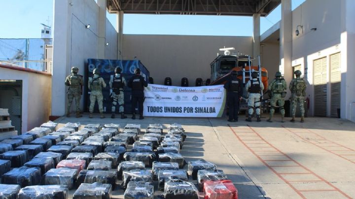 Marina asegura 2.8 toneladas de cocaína en Mazatlán