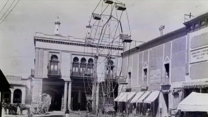 Así era la rueda de la fortuna de Feria de León hace 100 años