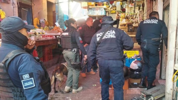 Comerciantes retienen a presunto ladrón en la Central de Abastos de Pachuca