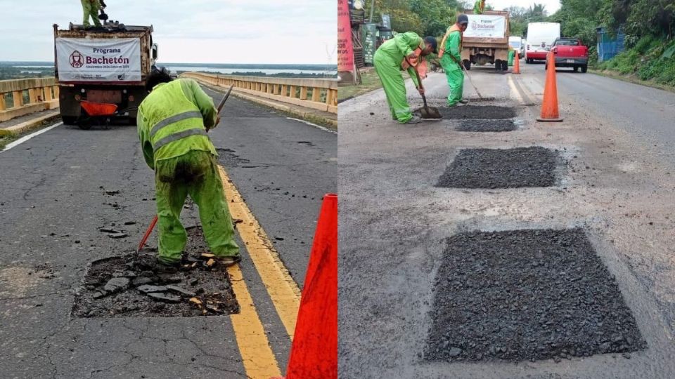 Con 'bachetón', cubren más de 17,000 baches en Veracruz; iniciaron en estos municipios